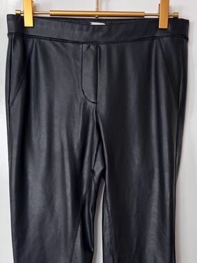 Wilfred| Aritzia| Black Faux Leather Moto Patched Leggings Pants Sz S